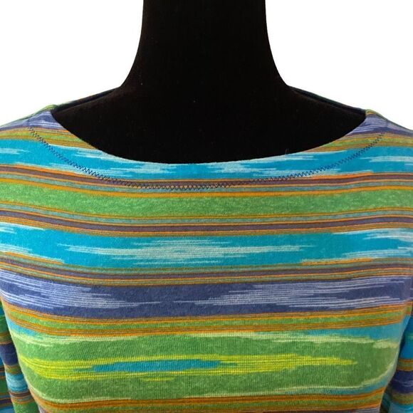 Lauren Jeans Co Ralph Lauren‎ Multi Color Striped Top - Picture 5 of 13